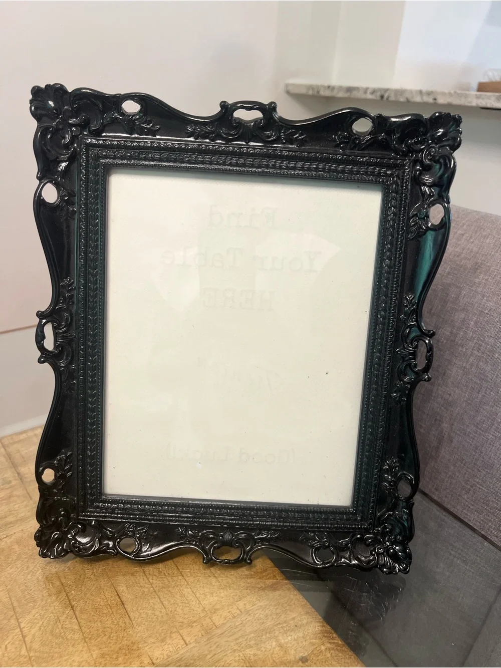 Black Ornate Decorative Picture Frame - Home Accents